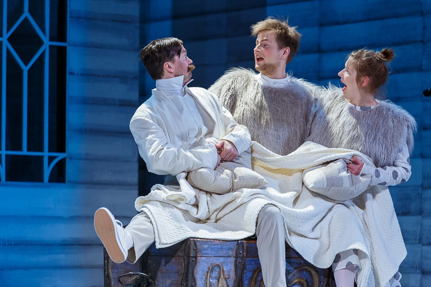 Skats no izrādes "Vidzemnieki" (2018) // Foto – Matīss Markovskis